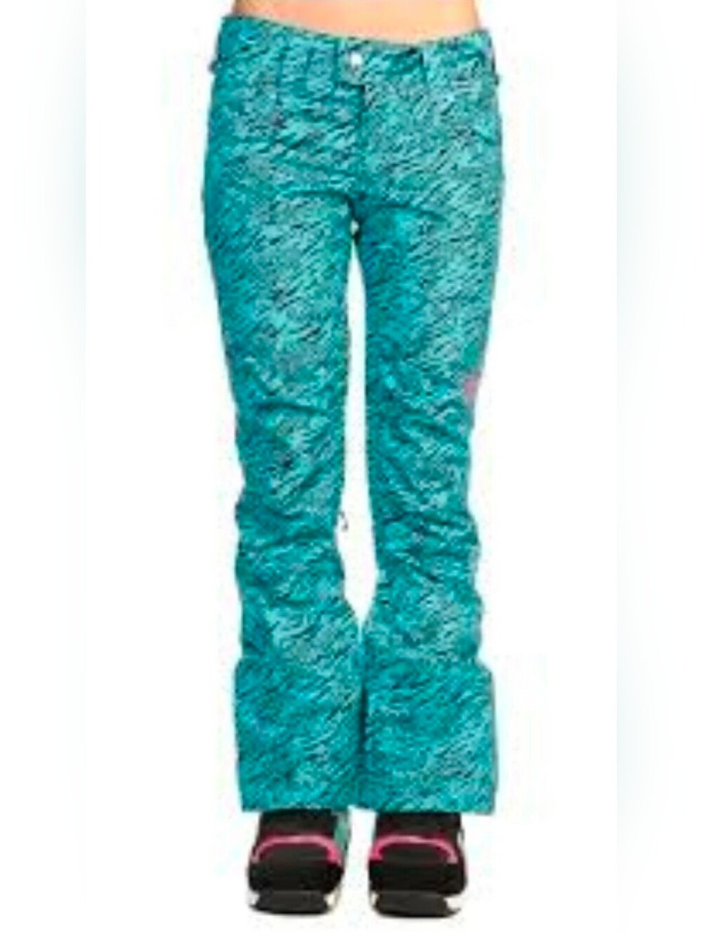 Betty Rides Skinny Pant Wildcat Teal Snowboard Snow Ski Size SMALL $168 NWT - Picture 2 of 7